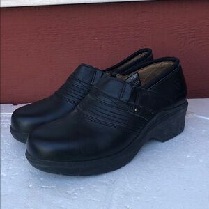 Ariat Women's Black Leather Clogs Steel Toe work shoes Size